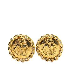 Chanel Cc Logo Clip-On Earrings Metal #209410C56B